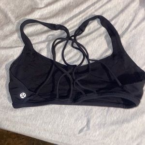 Lululemon black sports bra size 6